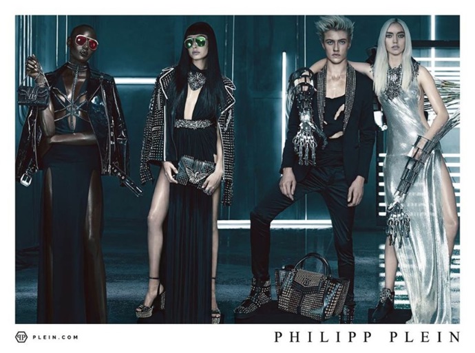Modelky a modelové: Lucky Blue Smith, Pyper America, Hailey Baldwin, Ajak Deng Fotograf: Steven Klein