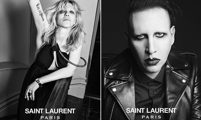 Marilyn Manson a Courtney Love pro Saint Laurent 