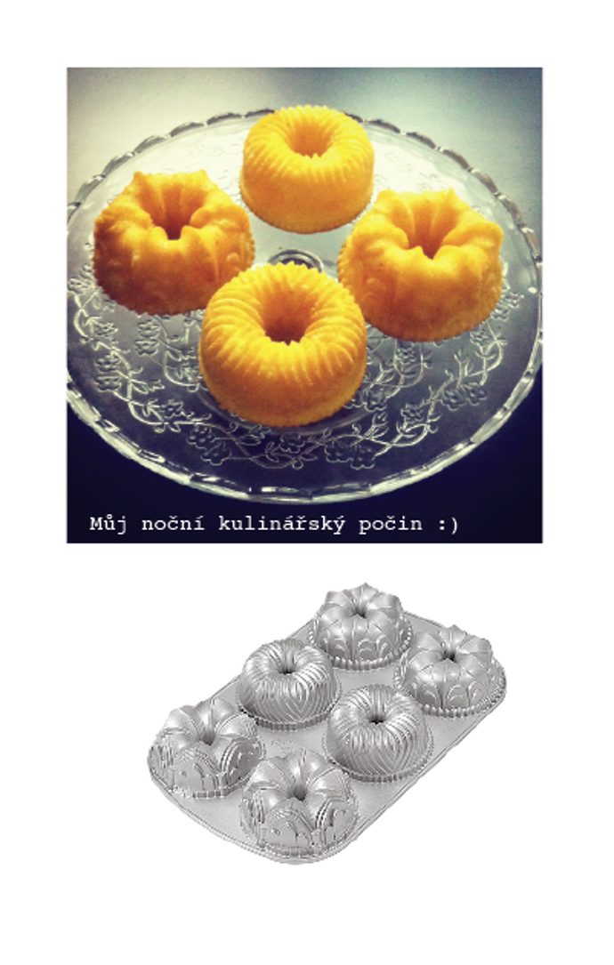 „Formy od rodinné společnosti Nordic Ware se mi líbily už dlouho,“ prozrazuje grafička Dorotka, která má už jednu v vé kuchyni a hned jí vyzkoušela. „Můj kulinářský výsledek můžete vidět na obrázku. Jednou ji po mě určitě zdědí vnoučata, je totiž vyrobená z masivního hliníku takže je prakticky nezničitelná a vydrží mi na věky.“ :)