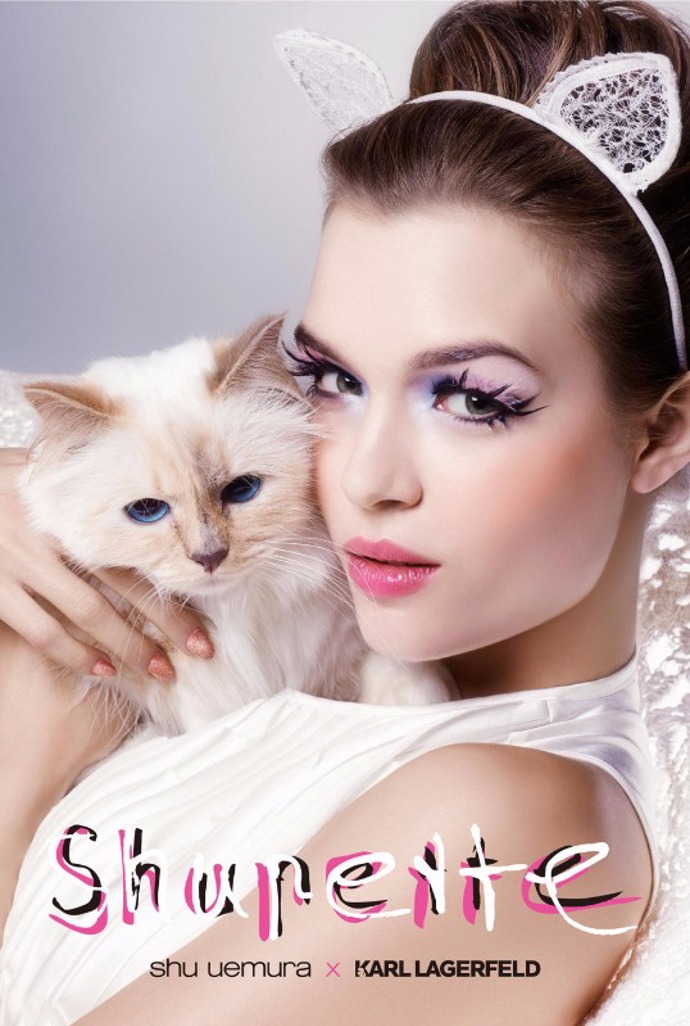 Choupette v reklamě Shu Uemura