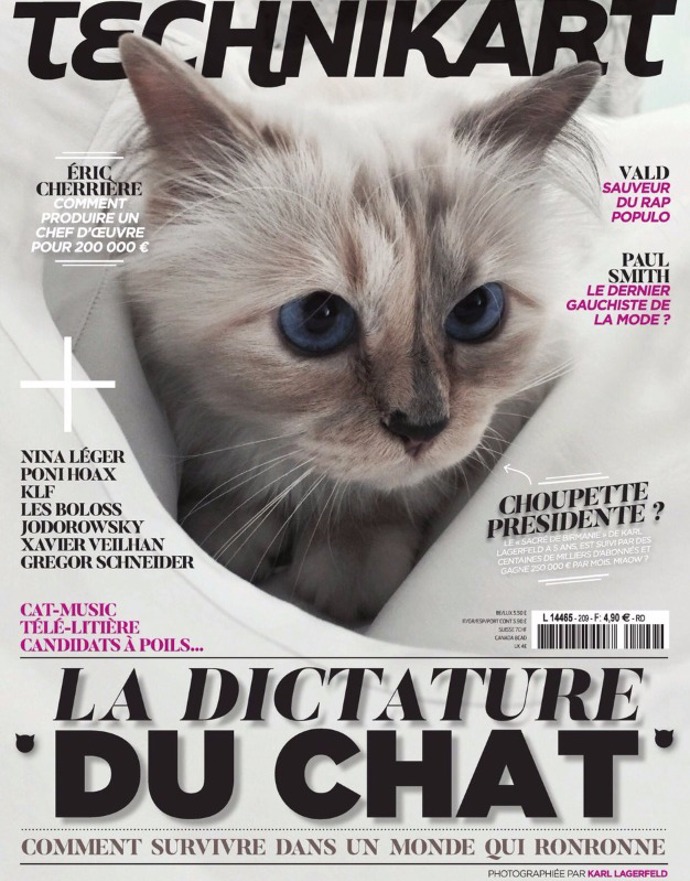 Choupette na obálce Technikart