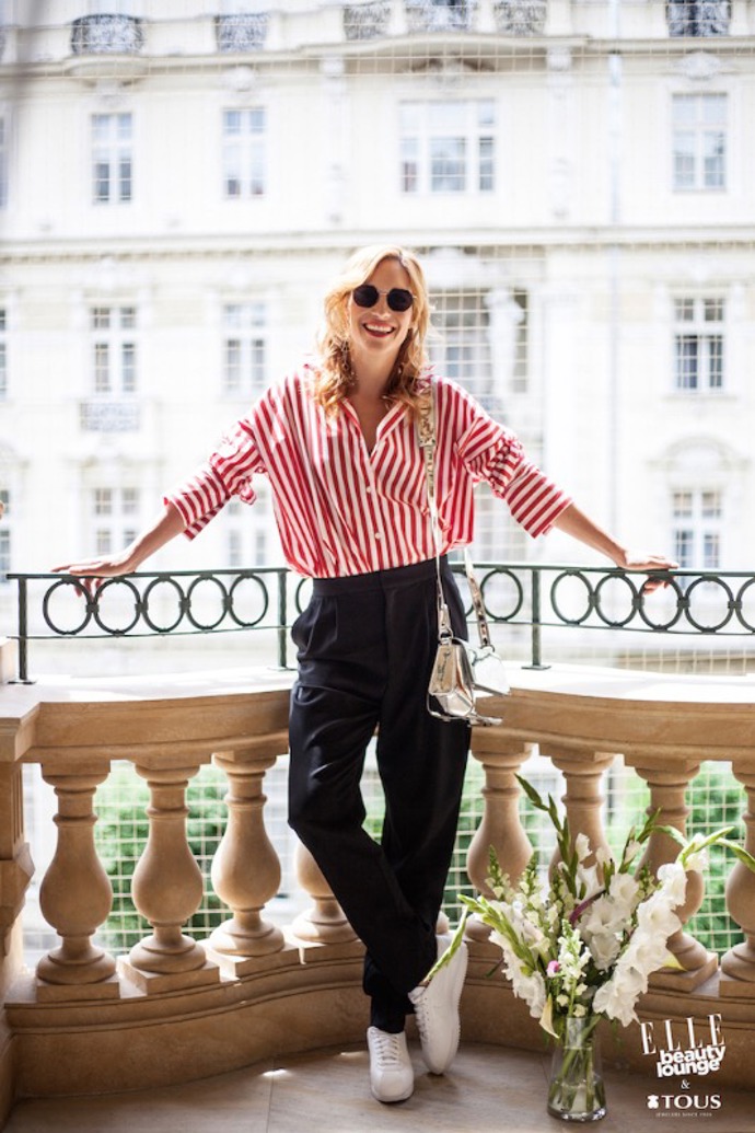 Hana Vagnerová v outfitu Lindex