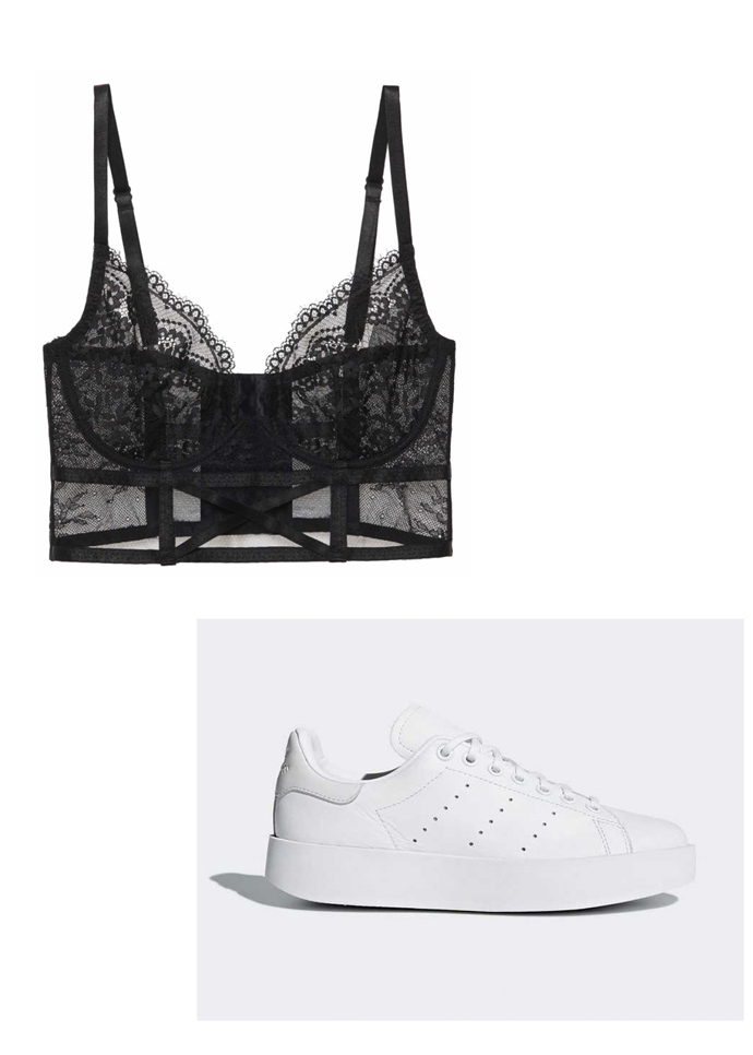 Markétka, asistentka redakce:

Jako obvykle nesmí chybět nové bílé tenisky Stan Smith Bold. A zálusk si dělám i na černou podprsenku Intimissimi.
