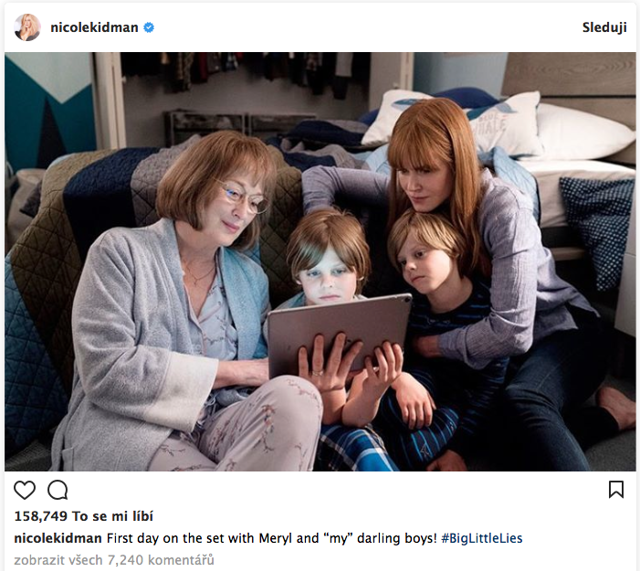 Podívejte se na první fotku Meryl Streep ze seriálu Sedmilhářky Podívejte se na první fotku Meryl Streep ze seriálu Sedmilhářky