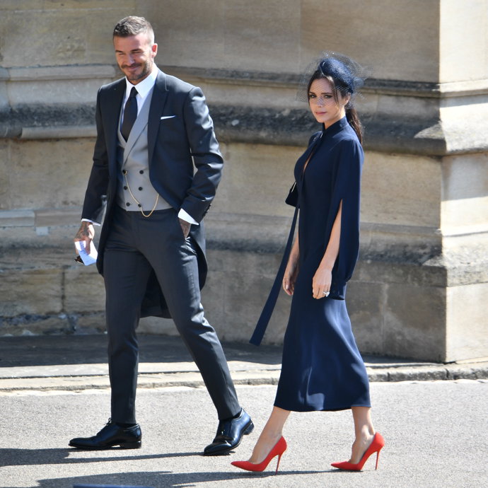 David (Dior) a Victoria (vlastní design) Beckhamovi
