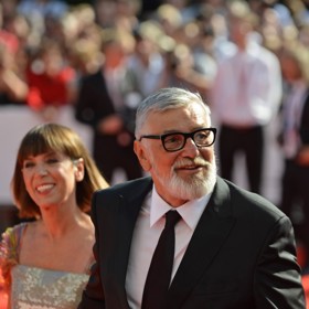 Prezident festivalu Jiří Bartoška s manželkou
