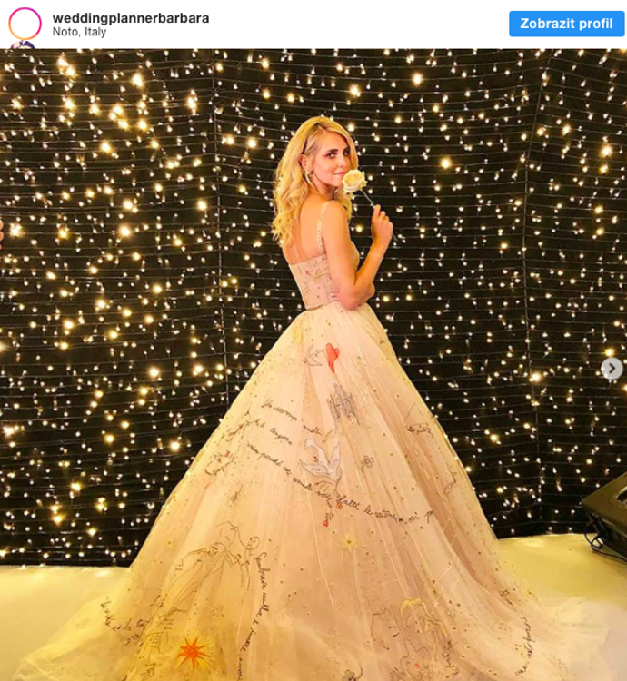 Chiara Ferragni v šatech Dior Haute Couture
