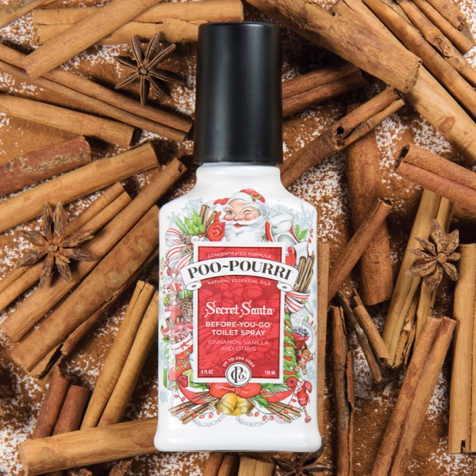 Že vůně na toalety mohou mít styl, dokazuje již několik sezon Poo – Pourri, likvidátor pachu. Vánoční edice Secret Santa voní po vanilce a skořici a jako vtipný dárek rozhodně zaboduje.
Likvidátor zápachu Secret Santa, Poo – Pourri, 299 Kč
Že vůně na toalety mohou mít styl, dokazuje již několik sezon Poo – Pourri, likvidátor pachu. Vánoční edice Secret Santa voní po vanilce a skořici a jako vtipný dárek rozhodně zaboduje.
Likvidátor zápachu Secret Santa, Poo – Pourri, 299 Kč