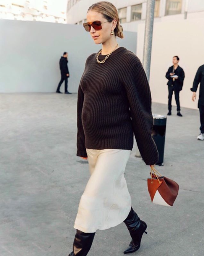 Těhotná a stylová podle Pernille Teisbaek