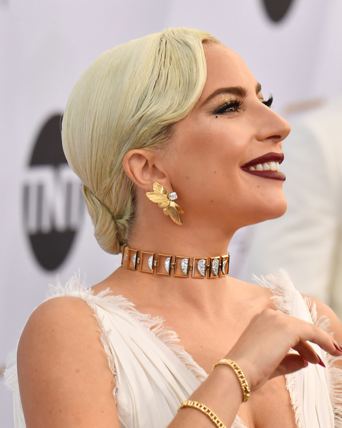 Lady Gaga a šperky z kolekce Tiffany Blue Book Collection 2019: