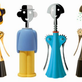 Pro Alessi navrhl Mendini celou řadu legendárních otvíráků, mezi všemi vyniká Anna G., inspirovaná kamarádkou, designérkou Annou Gili.
