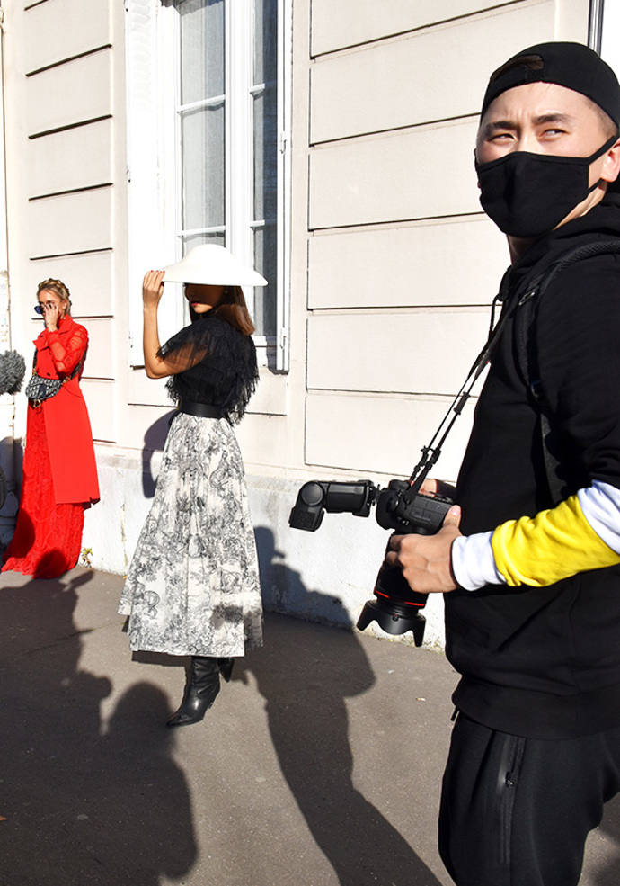 Street style po přehlídce Dior: