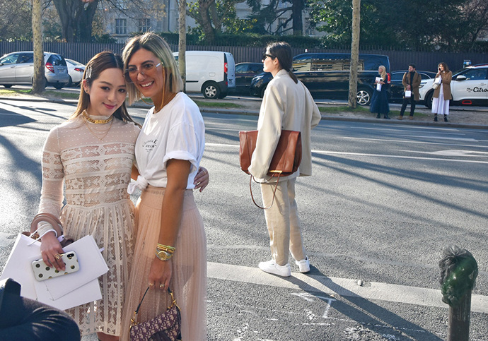 Street style po přehlídce Dior: