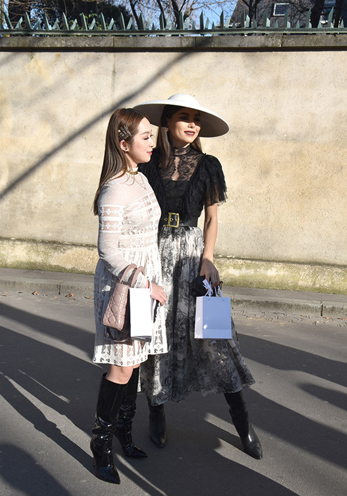 Street style po přehlídce Dior: