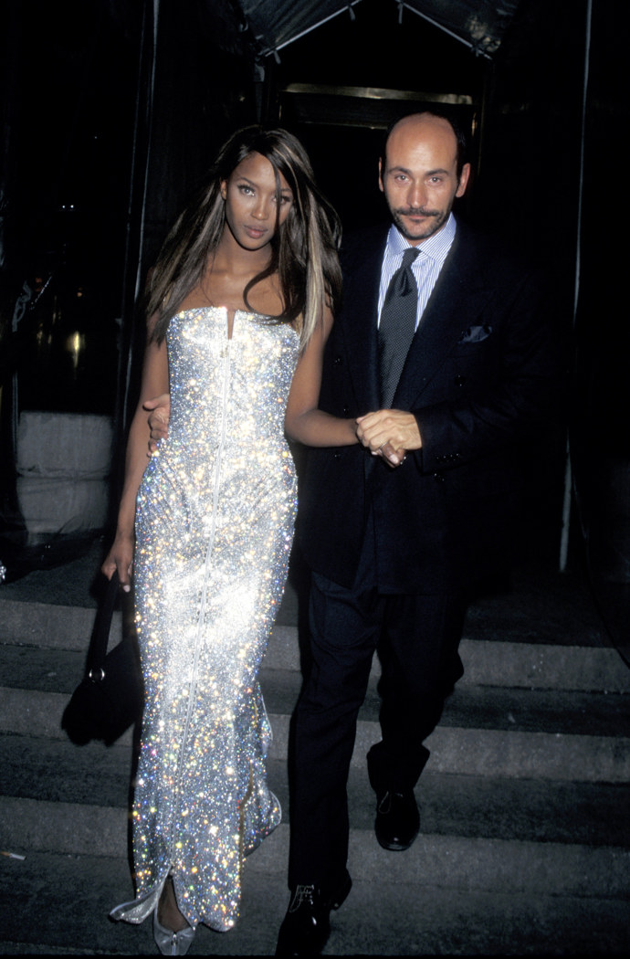 Naomi Campbel, šaty Versace, 1995

