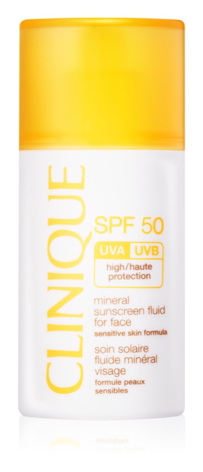 minerální opalovací fluid na obličej SPF 50, Clinique Sun, 526 kč
