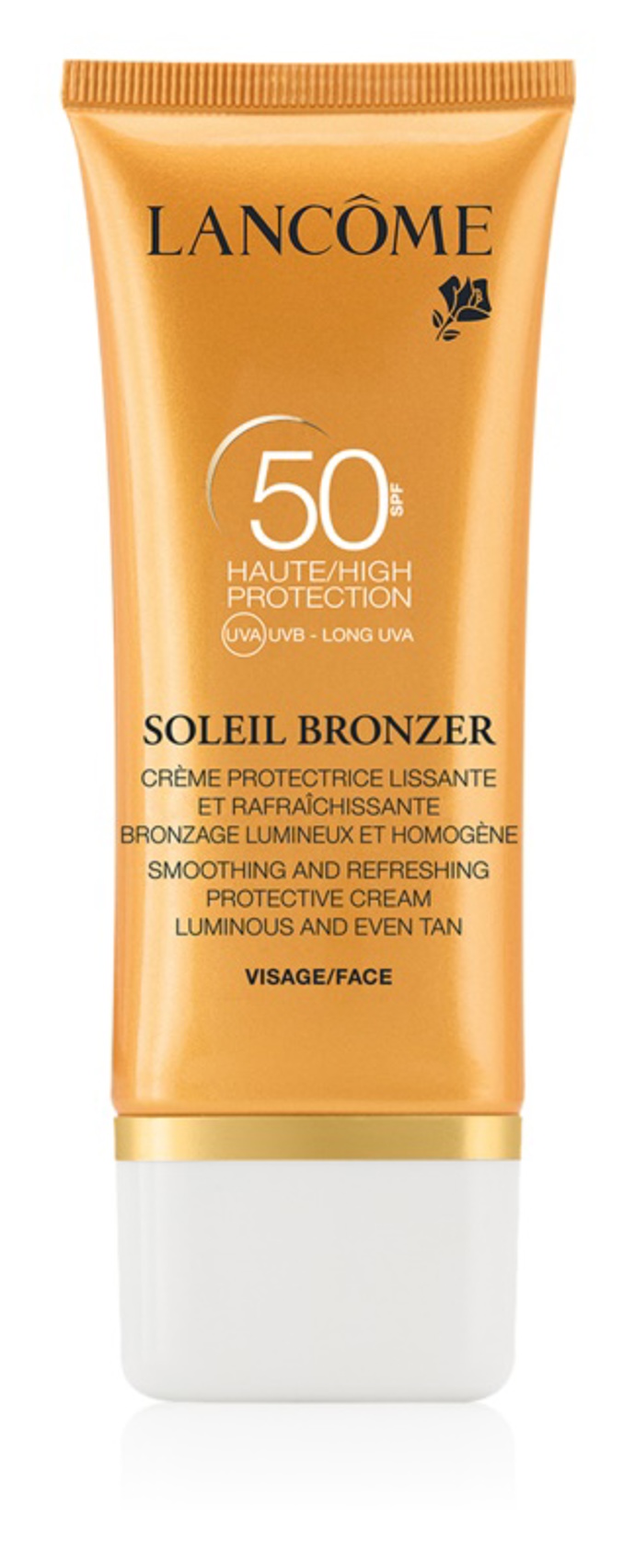 opalovací krém proti stárnutí pleti SPF 50, Lancôme Soleil Bronzer, 565 Kč
