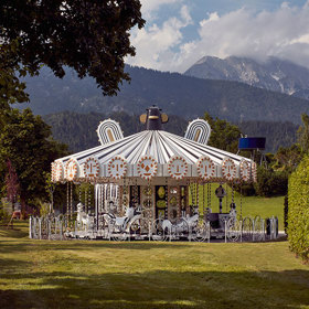 Swarovski kolotoč v Kristallwelten Swarovski kolotoč v Kristallwelten