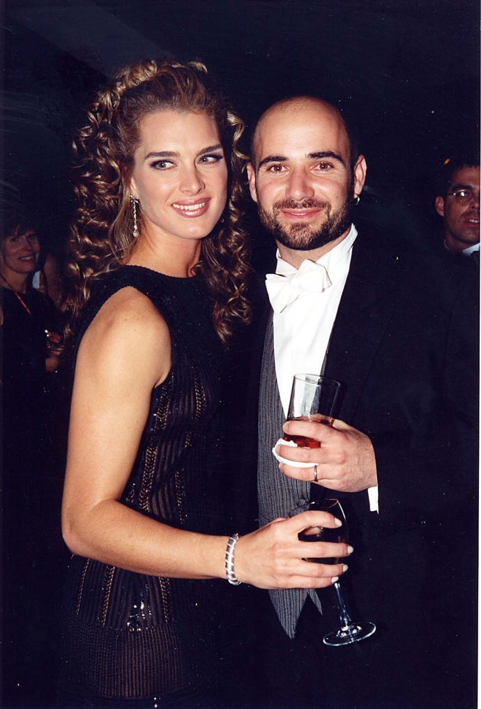 Brooke Shields a Andre Agassi
