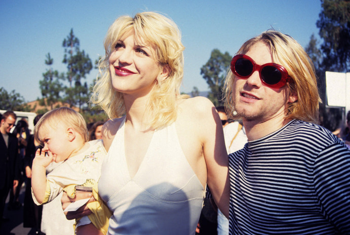 Kurt Cobain a Courtney Love
