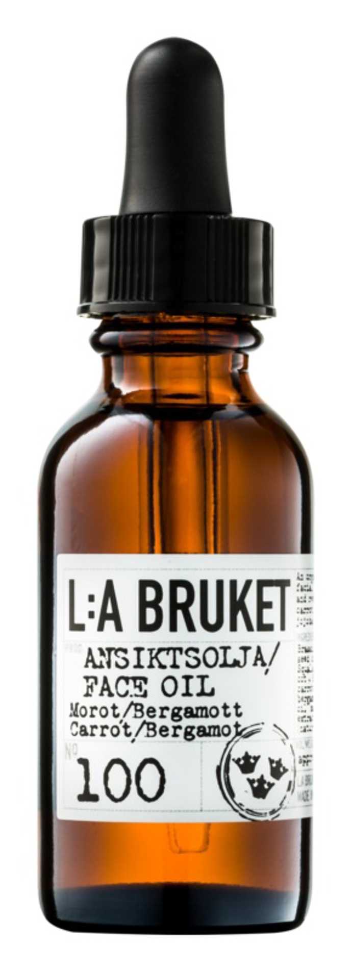 pleťový olej s bergamotem a karotkou, L:A Bruket Face (prodává Notino)
