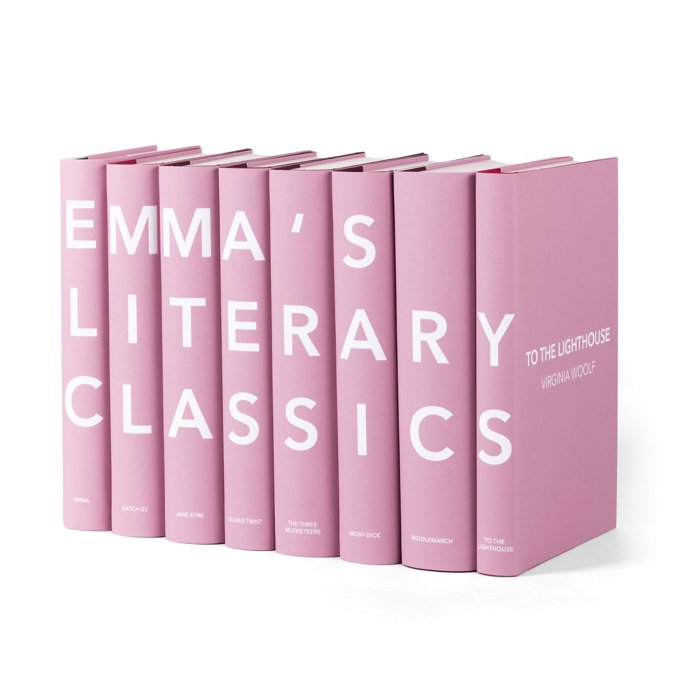 personifikovaný set obalů na knihy, Juniper Books, 8750 Kč
