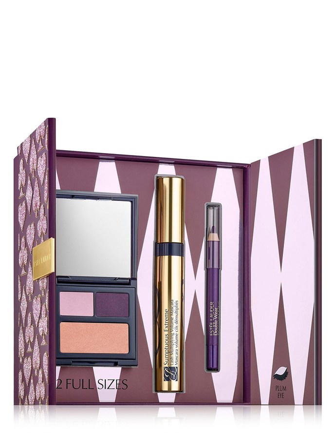 Řasenkový set, Sumptuous Extreme, ESTEÉ LAUDER, 990 Kč / 36 €

Obsahuje: 

Řasenka Sumptuous Extreme

Limitovaná edice dua očních stínů a rozjasňovače Pure Color Envy

Double Wear Stay-in-Place Eye Pencil v odstínu Coffee
