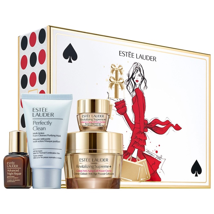 Pečující set Revitalizing Supreme+, ESTEÉ LAUDER, 2 990Kč / 111 €

Obsahuje:

krém Revitalizing Supreme+ Global Anti-Aging Cell Power Crème 50ml

sérum Advanced Night Repair 15ml

oční krém Revitalizing Supreme+ Eye Balm; 5ml

čistící pěna Perfectly Clean 30ml

