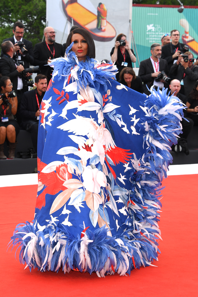 Iman

Na filmovém festivalu v Benátkách v modelu Valentino Haute Couture.
