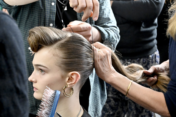 JONATHAN SIMKHAI backstage, NYFW fall/winter 2020
