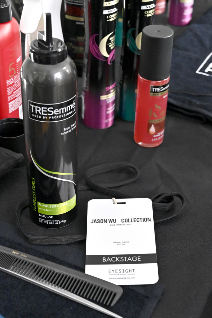 JONATHAN SIMKHAI backstage, NYFW fall/winter 2020
