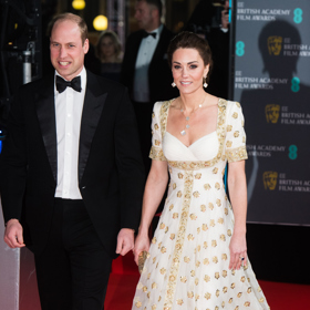 Princ William a vévodkyně z Cambridge v šatech Alexander McQueen
