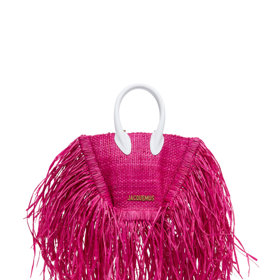 Jacquemus Le Petit Baci Fringed Straw bag
Jacquemus Le Petit Baci Fringed Straw bag