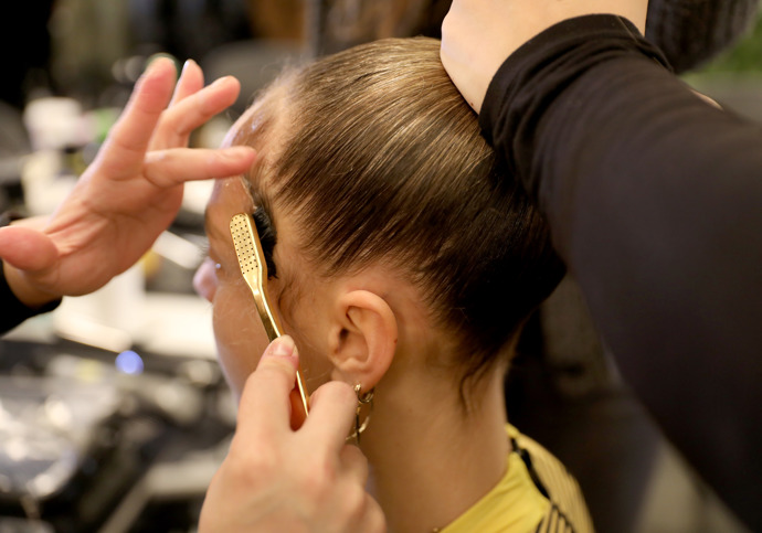 CHROMAT backstage NYFW fall/winter 2020

