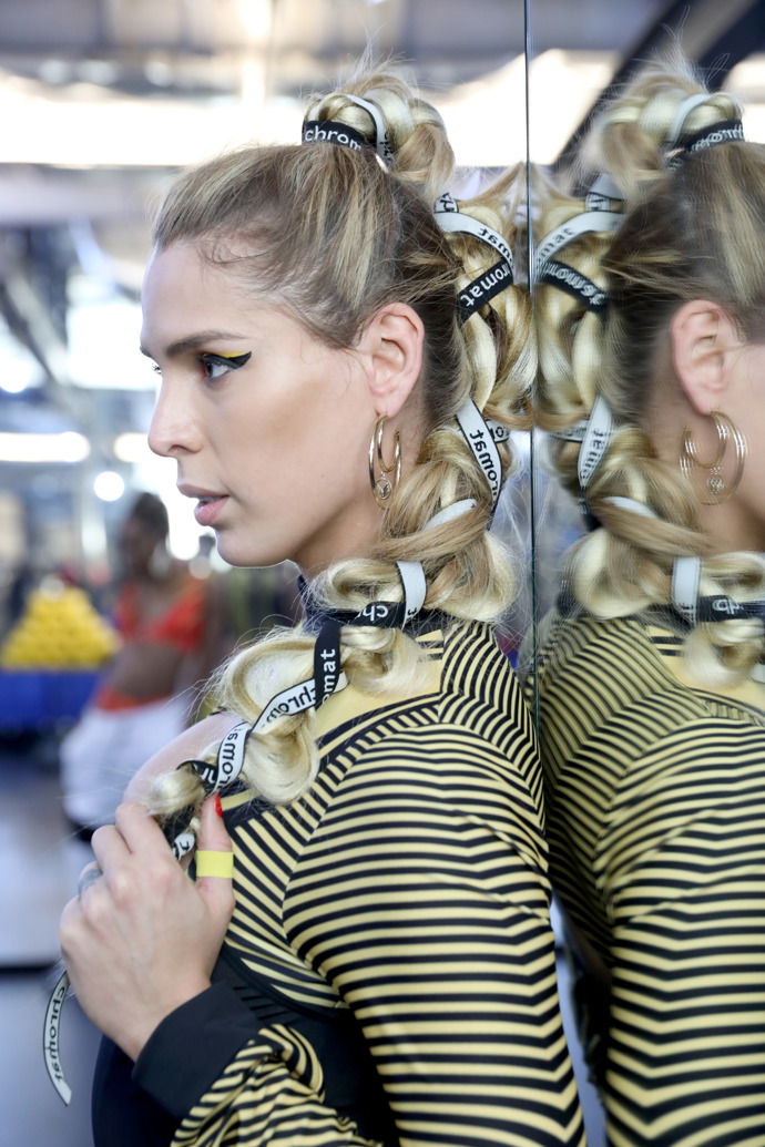 CHROMAT backstage NYFW fall/winter 2020
