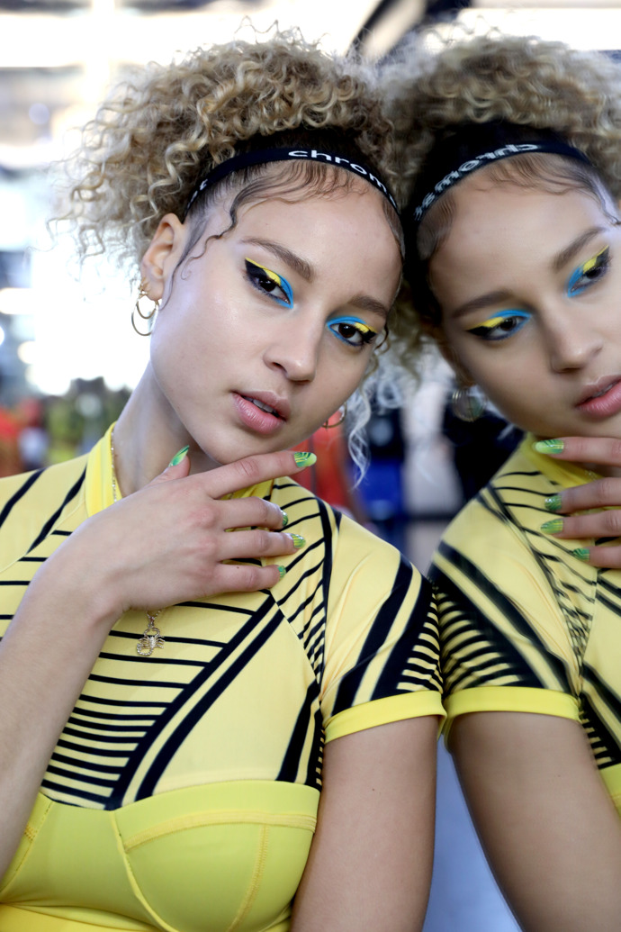 CHROMAT backstage NYFW fall/winter 2020
