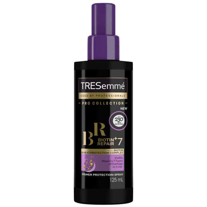 Sprej pro tepelnou ochranu, BIOTIN + REPAIR 7, TRESemmé.
