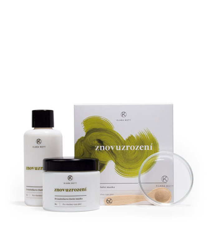 Dvousložková čisticí maska, Znovuzrození, KLARA ROTT, 115 g, prodává Ceska-biokosmetika.cz, 1 790 Kč
