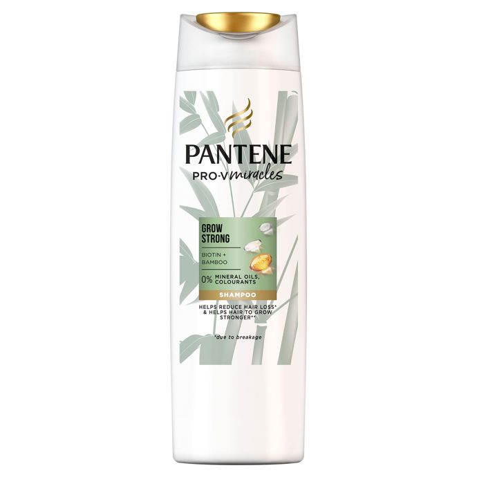 Šampon na vlasy Grow Strong, PANTENE Miracles, prodává DM.cz, 89,9 Kč
