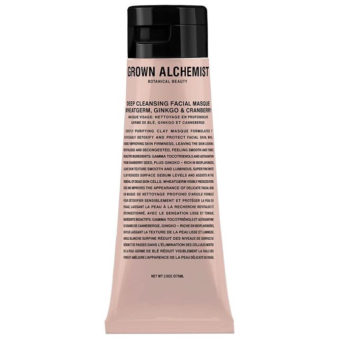 Maska na obličej, Deep Cleansing Masque: Wheatgerm, Ginkgo & Cranberry, GROWN ALCHEMIST, prodává Douglas.cz, 760 Kč
