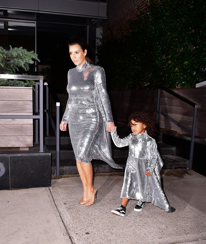 Kim Kardashian West a North West
