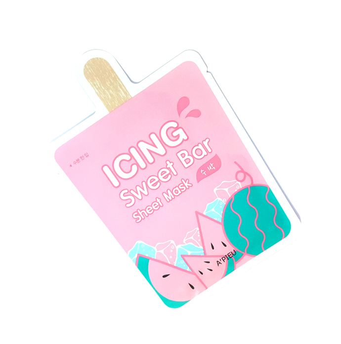 plátýnková maska s vodním melounem, Sweet Bar Sheet Mask, A’Pieu Icing, 47 Kč
