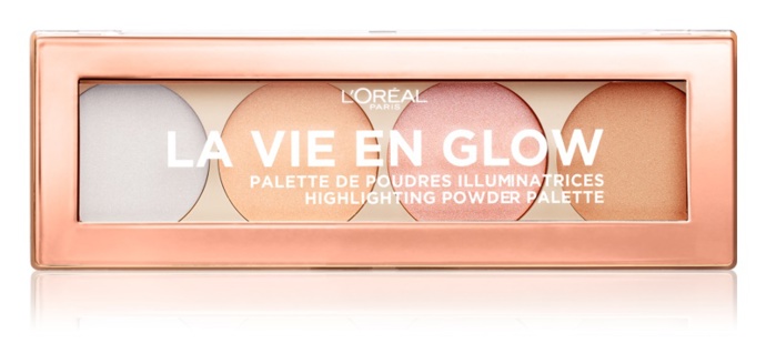 rozjasňující paletka, L’Oréal Paris Wake Up & Glow La Vie En Glow, odstín Cool Glow, 273 Kč
