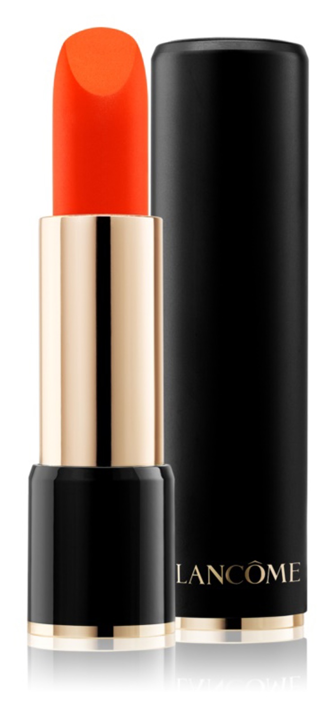dlouhotrvající rtěnka s matným efektem, Lancôme L’Absolu Rouge Drama Matte, odstín Wild Thoughts, 635 Kč
