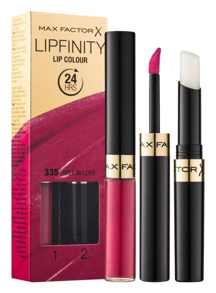 dlouhotrvající rtěnka s balzámem, Max Factor Lipfinity, odstín Just in Love, 188 Kč
