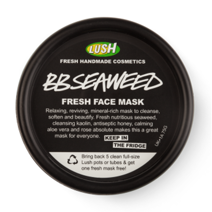 Lush: BB Seaweed čerstvá pleťová maska, 320 Kč.
