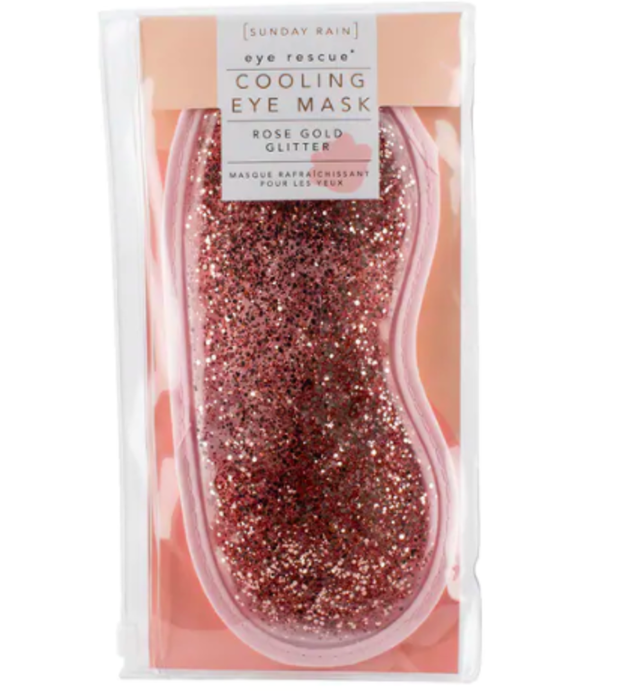 Sunday rain: glitter eye mask, chladivá maska na oči, 99 Kč.
