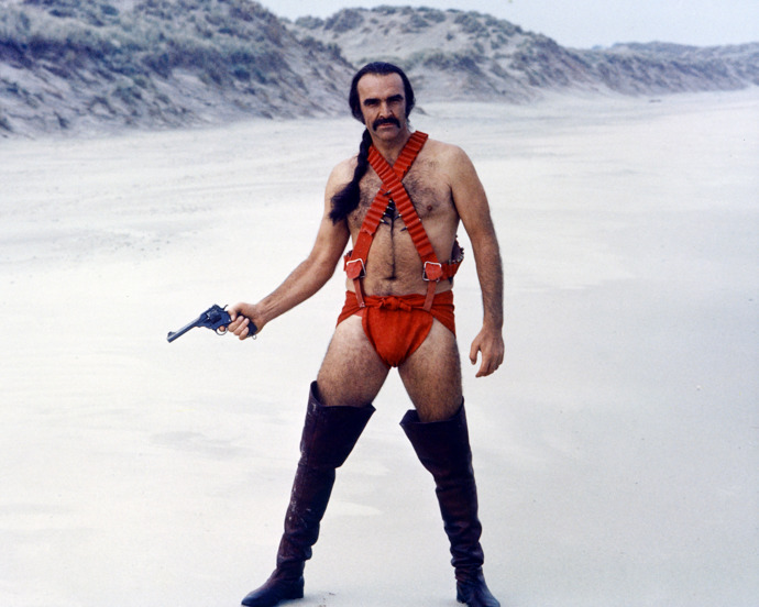 Sean Connery ve filmu Zardoz. | 1974
