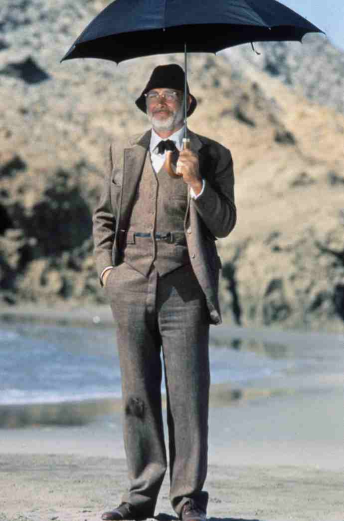 Sean Connery jako profesor Henry Jones ve filmu Indiana Jones a Poslední křížová výprava. | 1989. 
