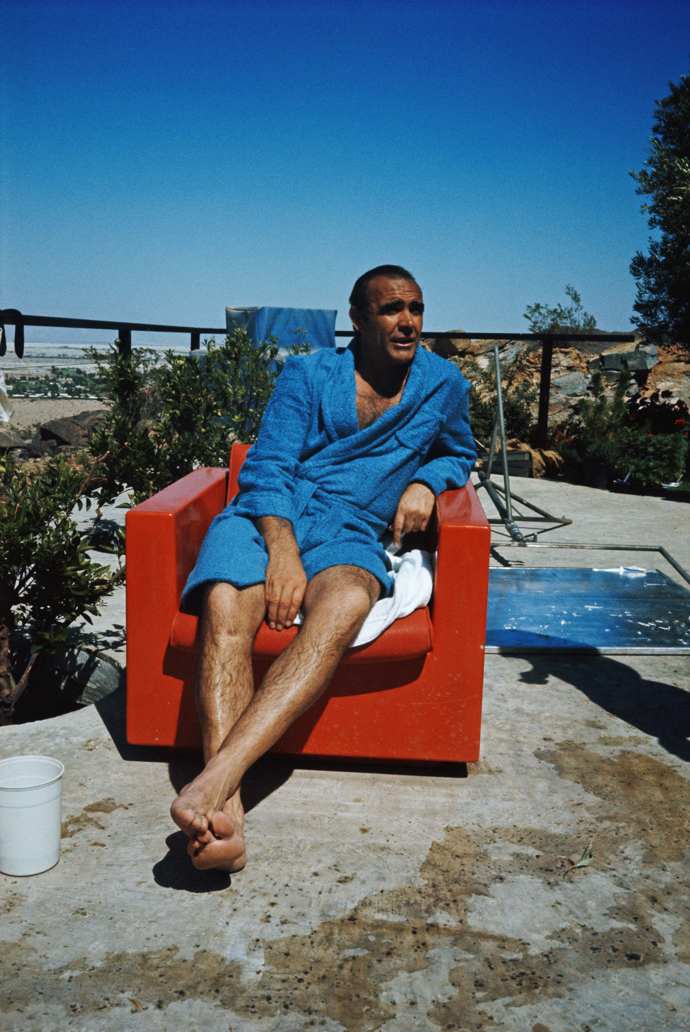 Sean Connery při natáčení bondovky Diamanty jsou věčné / Diamonds Are Forever | 1971
